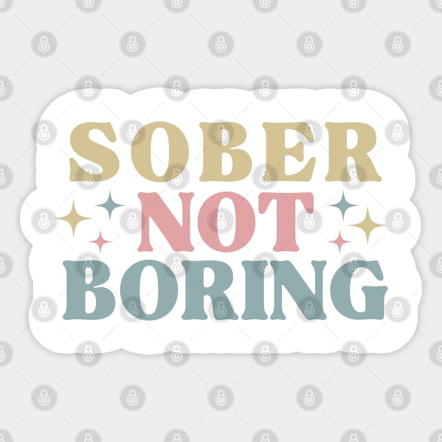 Sober Not Boring Pastels Sticker by SOS@ddicted